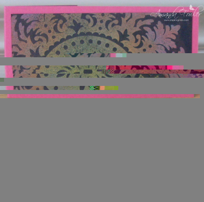 Stampin' Up! Medallion chalkboard technique