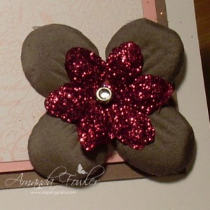 Rhinestone brad stampin up glitter