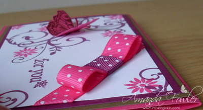Stampin' Up! spotty ribbon