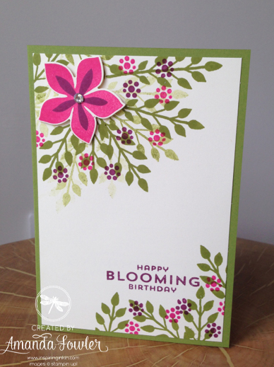 Flower Patch Card Stampin' Up! UK Inspiring Inkin