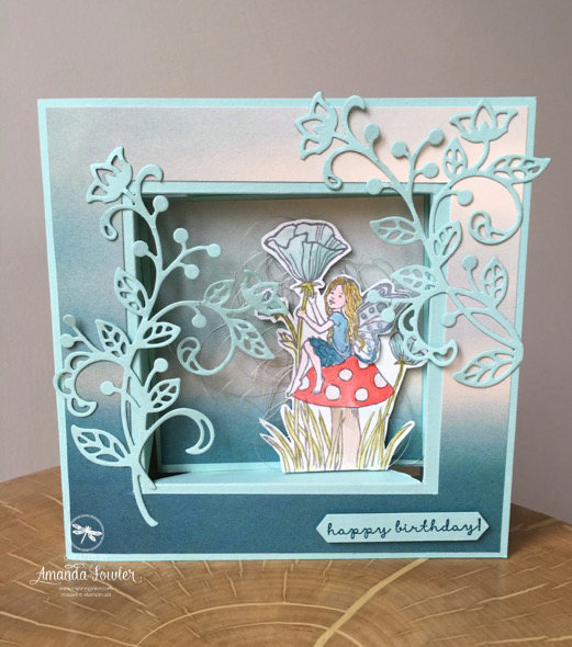 Fairy Box Frame Card Inspiring inkin stampin' up! UK