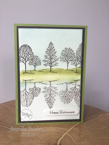 Lovely as a Tree Reflection Technique Video Stampin' Up! Uk Amanda Fowler of Inspiring Inkin'
