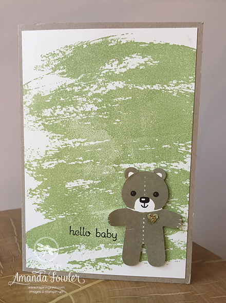 Baby Card Cookie Cutter Card Inspiring Inkin Amanda Fowler Stampin' Up! UK