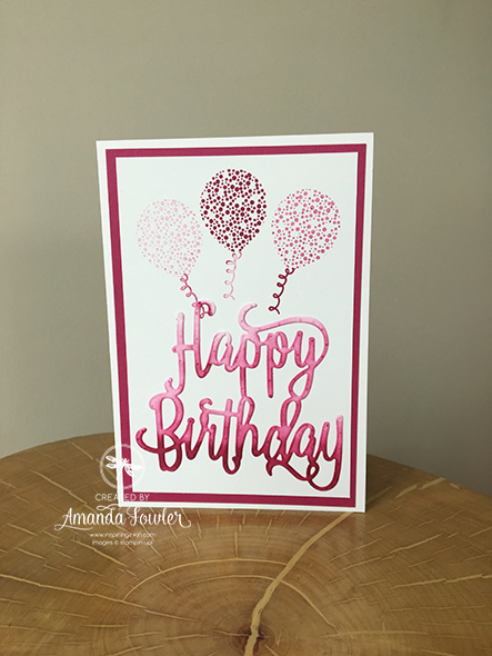 Happy Birthday Gorgeous Stampin' Up! Uk Inspiring Inkin' Amanda Fowler