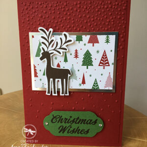 Hand Cut Merry Mistletoe Christmas Card