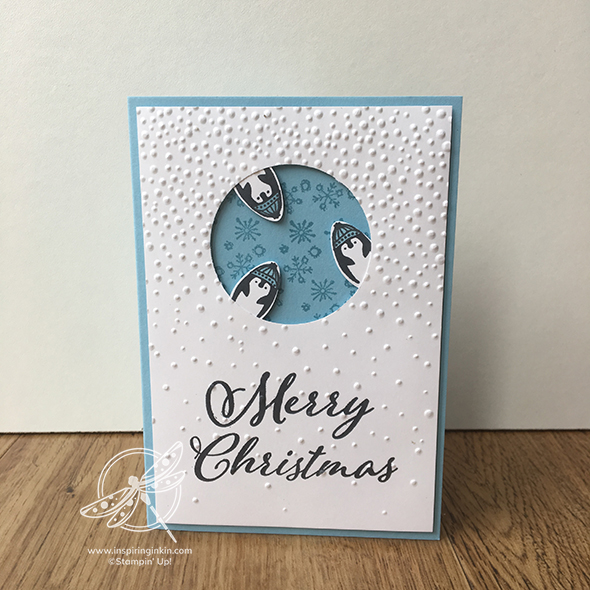 Peekaboo Penguin Christmas Card