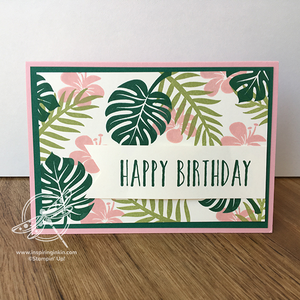 Tropical Chic Birthday Card