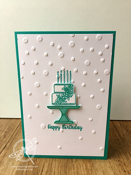 Piece of Cake Birthday Card Stampin' Up! Uk Amanda Fowler Inspiring Inkin'