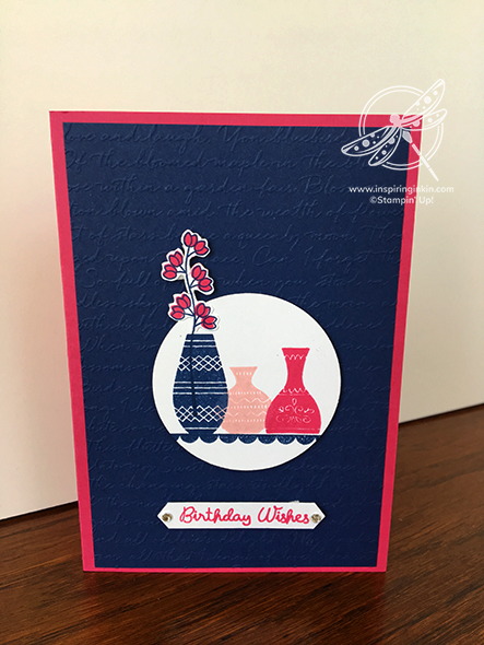Varied Vases Birthday Card Stampin' Up! Uk Amanda Fowler Inspiring Inkin'