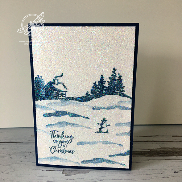 Snow Front Glitter Christmas Card Video