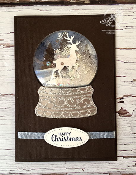 Christmas Shaker Card Stampin' Up! Uk Amanda Fowler Inspiring Inkin'