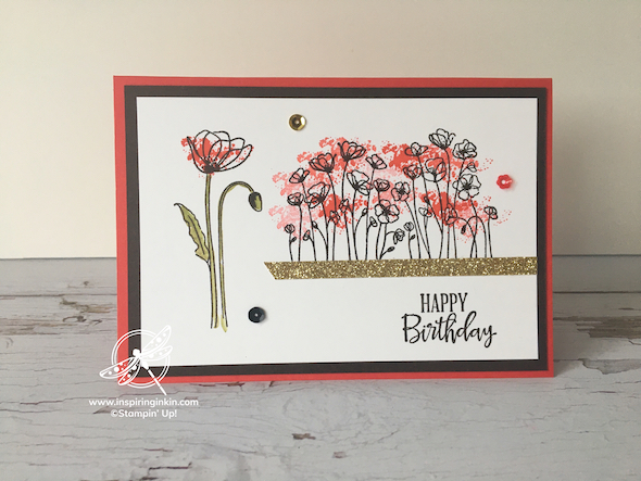 Painted Poppies Card Stampin' Up! UK Amanda Fowler Inspiring Inkin' - 2 (1)