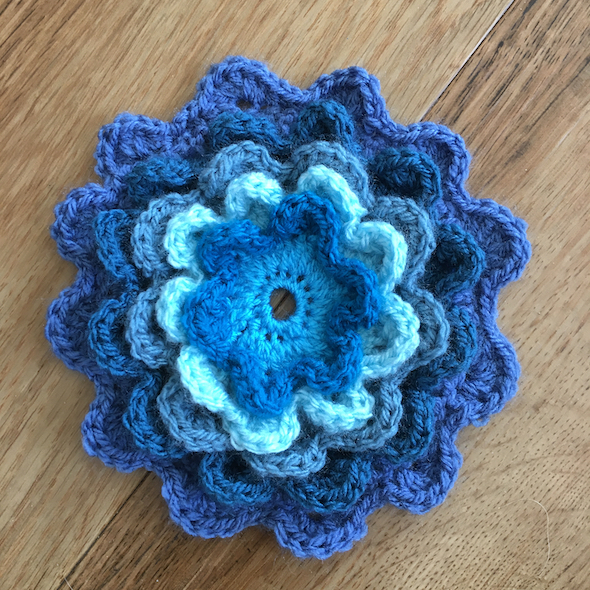 Crochet cushion Stampin' Up! UK Amanda Fowler Inspiring Inkin'