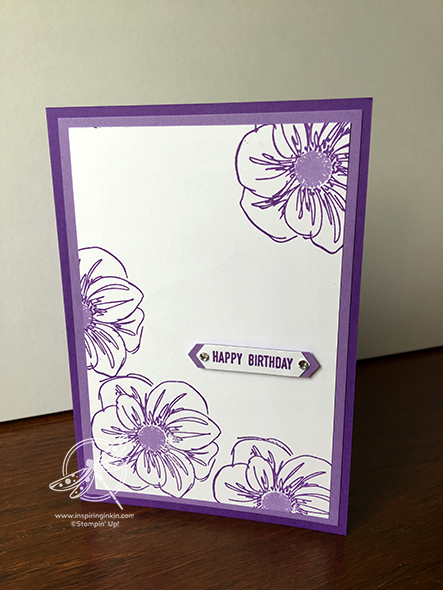 Floral Essence Birtdhay Card Stampin' Up! Uk Inspiring Inkin' Amanda Fowler