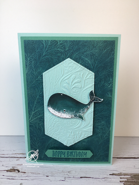 Whale Done Card Amanda Fowler Inspiring inkin' Stampin' Up! UK