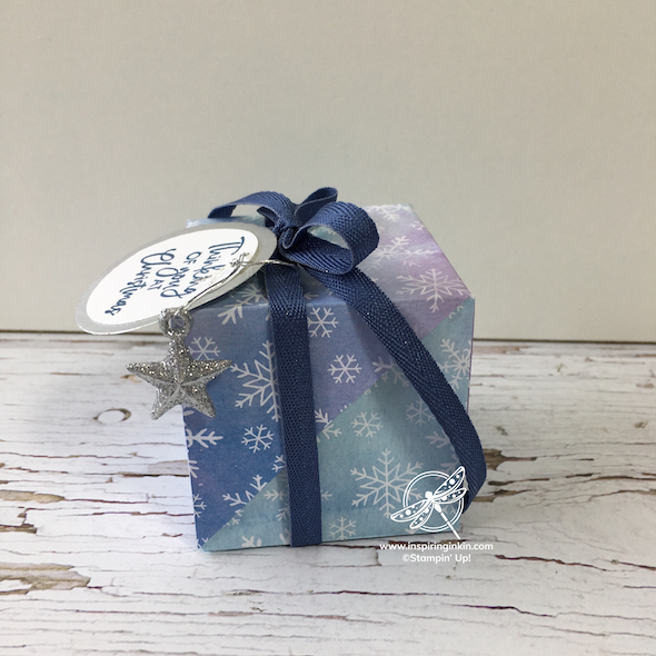 Diagonal Flip Top Gift Box Inspiring inkin' Stampin' Up! UK Amanda Fowler