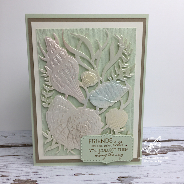 Seaside Seashells Card Stampin' Up! UK Inspiring Inkin' Amanda Fowler