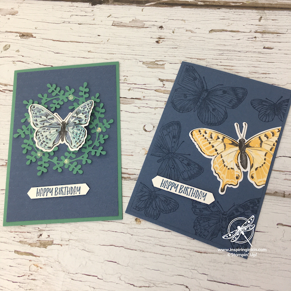 Butterfly Brilliance Birthday Card Stampin' Up! UK Inspiring Inkin' Amanda Fowler