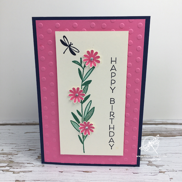 Celebrate with Flowers Birthday Card Stampin' Up! UK Inspiring Inkin' Amanda Fowler
