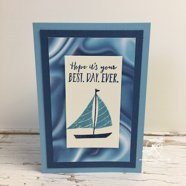 Lets Set Sail Birthday Card Stampin' Up! UK Inspiring Inkin' Amanda Fowler