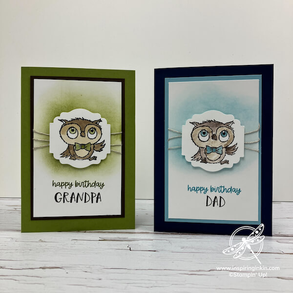 Adorable Owls Birthday cards Stampin' Up! Ireland Stampin' Up! UK Amanda Fowler Inspiring Inkin' Online and In Person Card Making Classes Hampshire