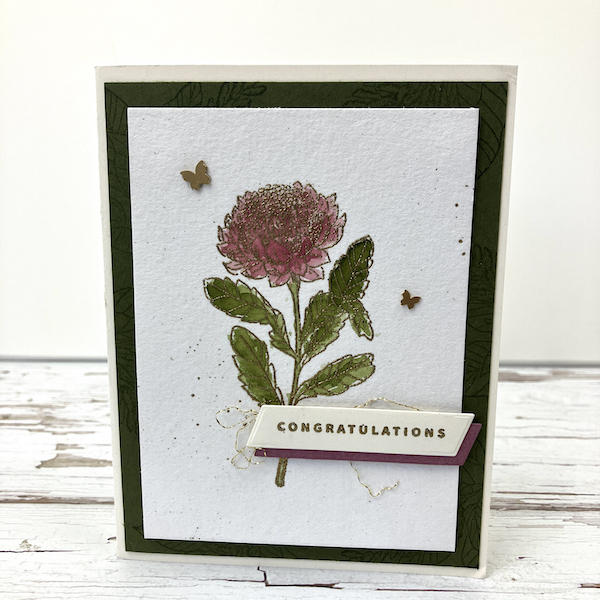 Heat Embossing and Water colouring cards Stampin' Up! UK Inspiring Inkin' Amanda Fowler