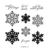 Sparkling Snowflakes Photopolymer Stamp Set (English)