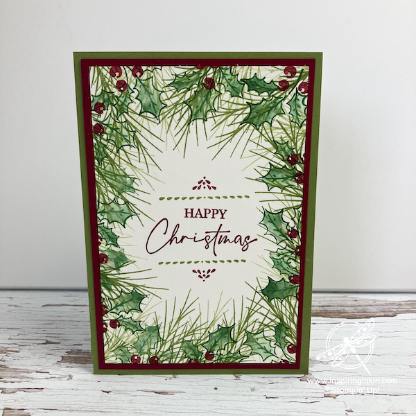Quick Stamped Christmas Cards Stampin' Up! UK Inspiring Inkin' Amanda Fowler